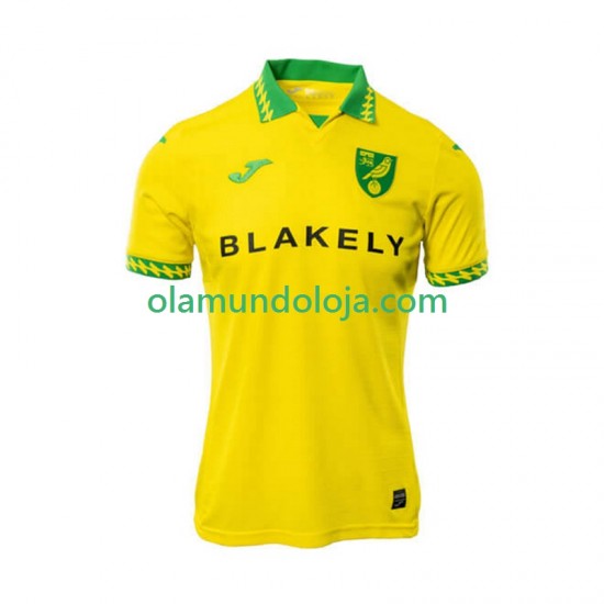Camisola Norwich City Homem Equipamento Primeiro 2025-2026 Manga Curta